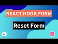 Reset Form React Hook Form Tutorial