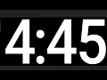 4 Minute 45 second Timer