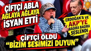 Manisa'da çitçi abla dizlerinin üstüne çöktü ağlaya ağlaya isyan etti ! Böyle Feryat Görmediniz..