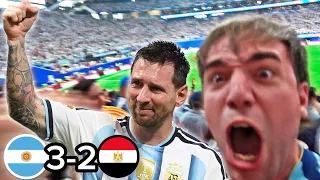 REACCIONES DESDE LA CANCHA Argentina vs Egipto 3-2 Mundial 2026 ¡MESSI!