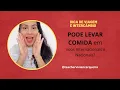 PODE LEVAR COMIDA NO AVIAO