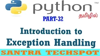 Python Beginners Tutorial Exception Handling in Python tamil