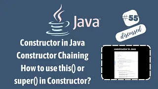Constructor chaining in Java How to use this or super keyword to call constructor