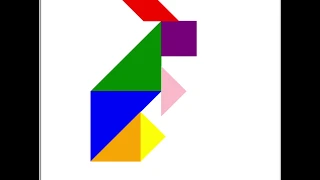 Draw a Tangram Rabbit - Python Turtle Art