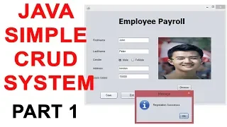 Java Simple Crud System part 1