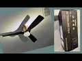 Carro smart ceiling fan 52 with lights and 10 speed DC motor unbox install demo