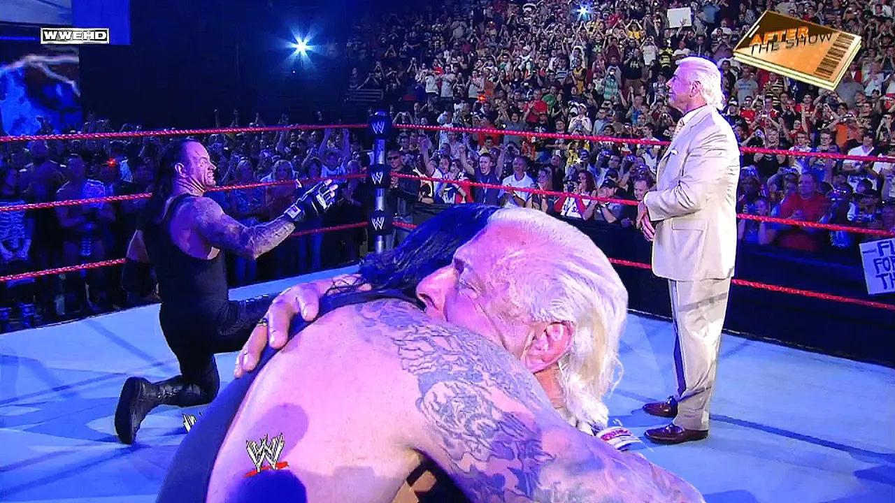 The Undertaker Shows His Respect To An Emotional Ric Flair (Off-Air Footage)! 3/31/08
