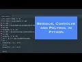 Using residue convolve and polymul in Python - How To Ep 46