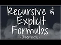 Your Overall Guide to Recursive Explicit Formulas for Arithmetic Geometric Sequences
