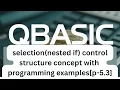 QBASIC Programming Tutorial Nested IF Control Structure p-5 3