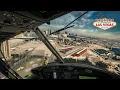 Low altitude flight over Las Vegas in a US Air Force - - 4K MFS24