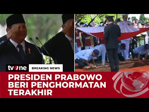 Presiden Prabowo Pimpin Prosesi Pemakaman Try Sutrisno