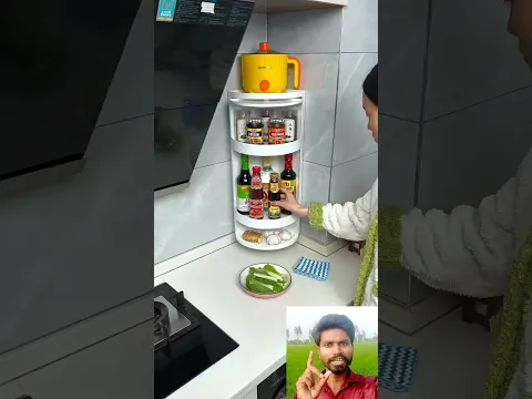 rotating corner cabinet for kitchen 👍 #rotatingcornercabinet #cabinetdesign #kitchengadgets