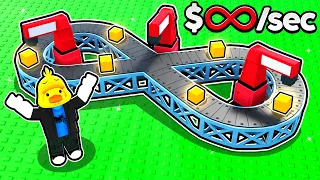 I Made INFINITE Money by Building Infinite Level Tycoon in Roblox!