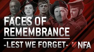Faces Of Remembrance Lest We Forget 