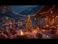 Lagu Snowfall \u0026 Fireside Christmas Jazz 🎅 Cozy Winter Cabin by the Lakeside | Warm Holiday Ambience