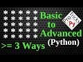 Python Pattern Program - Printing Star in Square Shape Star Pattern Python Star Pattern 1