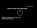 HTML AND CSS LOADER Analog clock loader TRY THIS ANALOG CLOCK PRELOADER to make your website POP