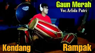 gaun merah voc arlida putri cover kendang rampak