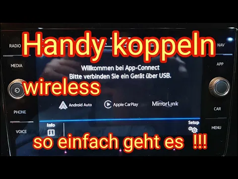 Download MP3 Wireless App Connect - Android Auto & Apple Carplay - Handy koppeln, VW (Volkswagen), Seat & Skoda