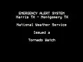 Tornado Watch EAS Houston TX 4-23-21