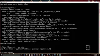 Install Python 2 7 and pip onto Windows 10