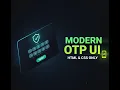 Create OTP Verification Form Using HTML CSS Only