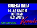 Lagu BONEKA INDIA - ELLYA KADAM |karaoke nada wanita | lirik |  dutband