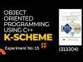 MSBTE OOP Manual Solution EXPERIMENT NO 15 OOP Manual Answer K Scheme C manual CO-3K