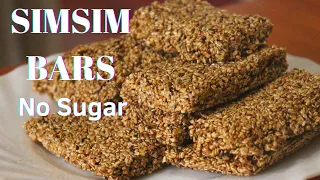 Download How to Make Simsim Bars Without Sugar| Sesame Seed Recipe|Simsim with Honey| Healthy Sesame Snack MP3