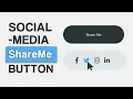 Social media Share Button with Hover Animation using HTML CSS Only