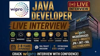 Wipro Java Developer Interview 3-7 Years Experience Spring Boot Microservices SQL