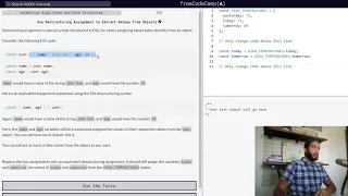 How to Use the Destructuring Assignment to Extract Values from Objects in JavaScript