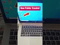Create a New Folder in SECONDS with This Trick