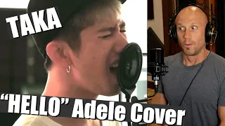 Download First time reaction \u0026 Vocal ANALYSIS - Adele - Hello (Cover by Taka from ONE OK ROCK) MP3
