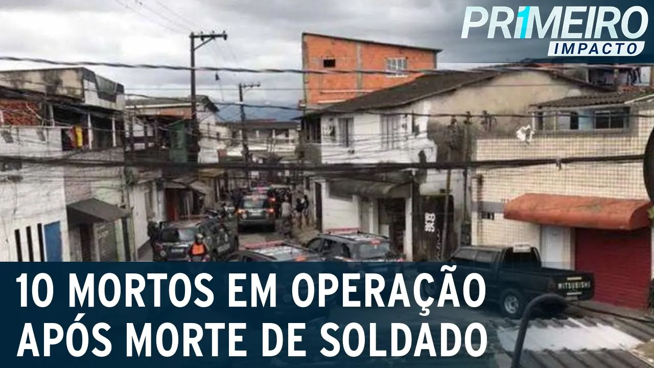 Operação da PM de SP deixa ao menos 10 mortos, aponta Ouvidoria | Primeiro Impacto (31/07/23)