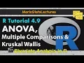 ANOVA ANOVA Multiple Comparisons Kruskal Wallis in R R Tutorial 4 9 MarinStatsLectures