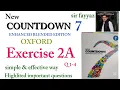 Countdown 7 exercise 2A ex 2a Q 1-4 unit 2 Rational Numbers grade 7 Blended edition