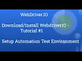 Download and Install WebDriverIO Create WebDriverIo Project VisualStudio Code Editor Node
