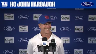 John Harbaugh The guys got after it today New York Giants