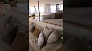‘This is a really nice big safe area for guests to be on’ #catamaran #luxuryyachts #luxurylifestyle
