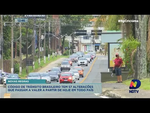 Código de Trânsito Brasileiro tem 57 alterações que passam a valer nesta segunda-feira