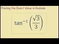 Inverse Tangent of sqrt 3 3 Exact Values