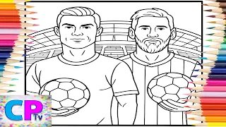 Ronaldo Becomes Messi s Great Friendship Between Ronaldo and Coloring Book