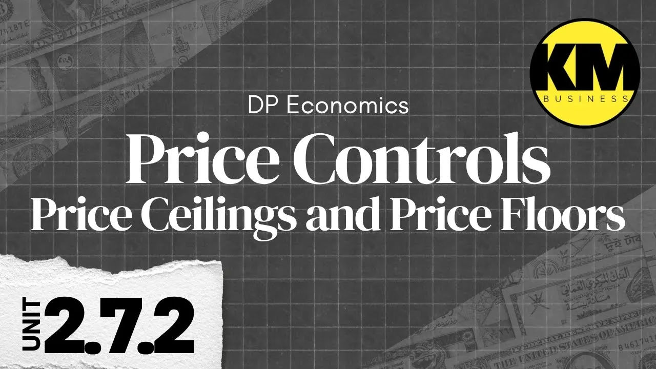 IB Economics 2.7.2: Price Controls - Ceilings, Floors, Diagrams & HL Calculations