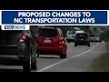 Sweeping NC bill changes DMV rules speed limits and transportation policies