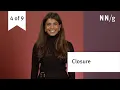 Closure Gestalt Principle for User Interface Design