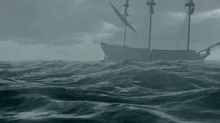 suara badai hujan angin relaxing dengan view kapal ambience sound storm ship cruiser in storm