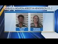 3 arrested in Henderson County on drug weapons charges