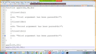 PHP Functions - missing parameters